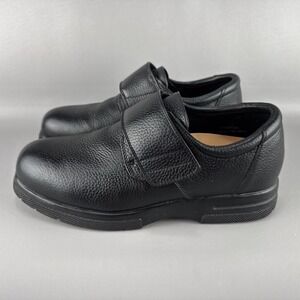 Drew DriLex Diabetic Shoes Mens Sz 11 M Black Leather Adjust Comfort Therapeutic